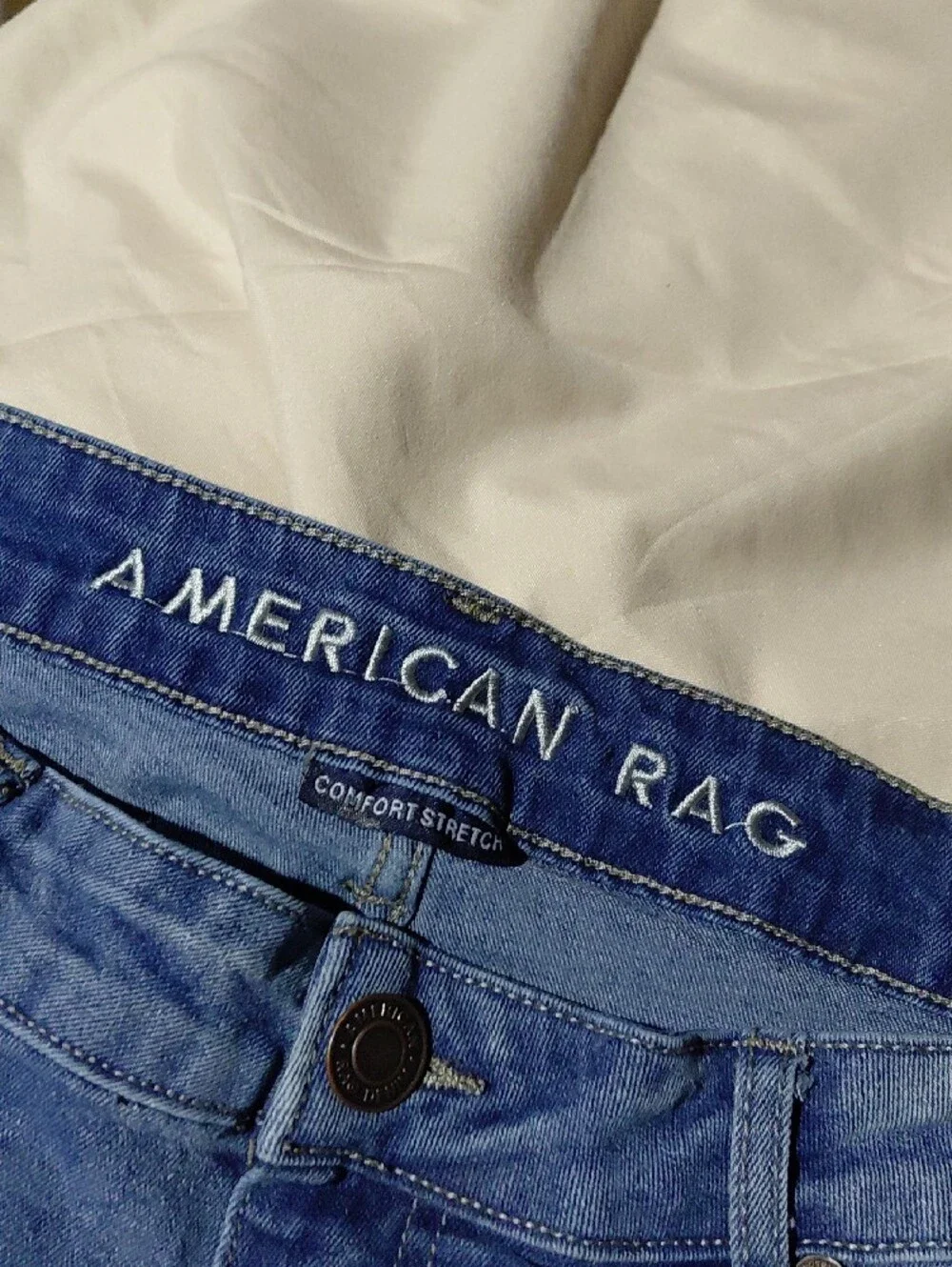American Rag Men's Light Blue Slim Straight Jeans